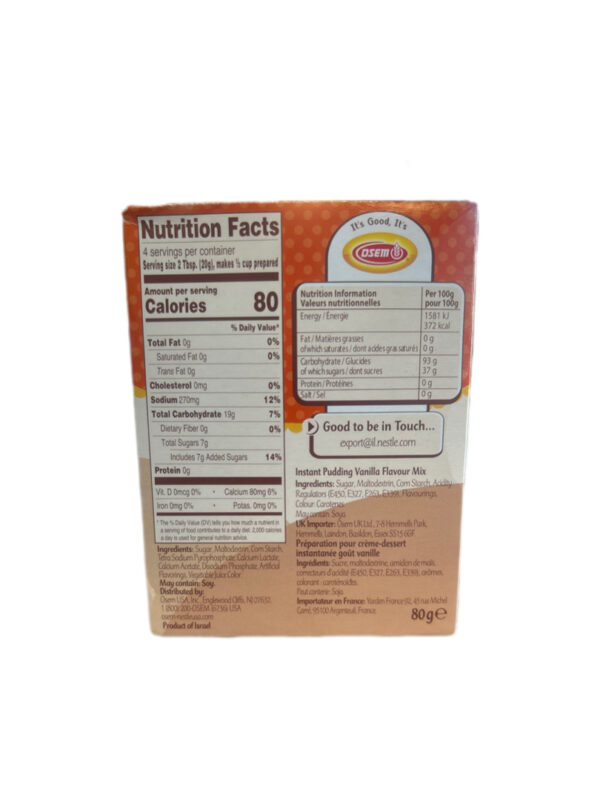 Osem Pudding Vanilla Flavor 2.8 oz (P) - Image 2