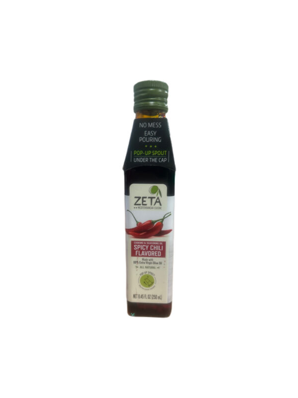 Zeta Extra Virgin Olive Oil W/Hot Pepper 250 mL. (AYR)