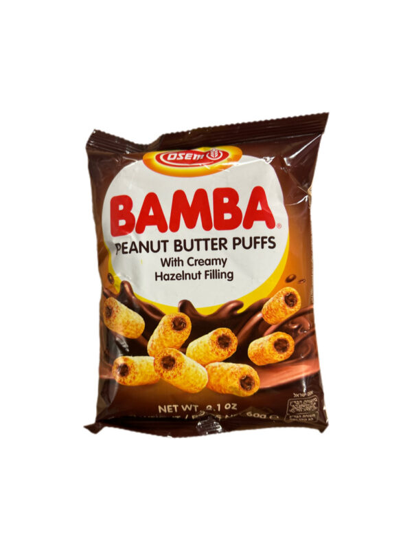 Osem Bamba Peanut Snack With Hazelnut Cream filling